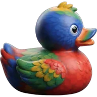 Colorful duck 49 — rubber duck skin